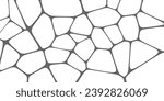 Stretch ceiling motif. Voronoi style pattern on white background.