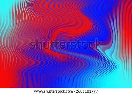 A striking abstract background featuring red and blue wavy lines, creating a dynamic and eye-catching design suitable for various creative projects and presentations.