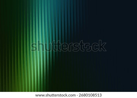 A striking abstract background featuring vertical lines with a gradient from vibrant green to deep blue, creating a sense of depth and movement.