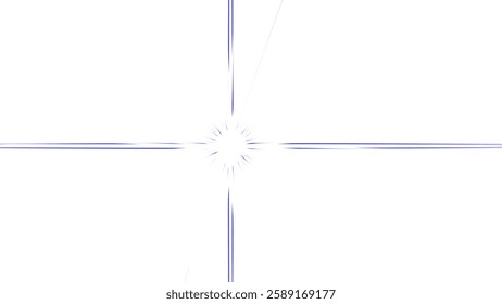 A striking image showcasing multiple diverging blue laser beams emanating from a central point against a pure black background