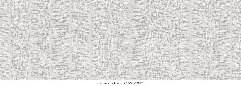 Stripes pattern on carved grunge background seamless texture, long texture, white color, 3d illustration