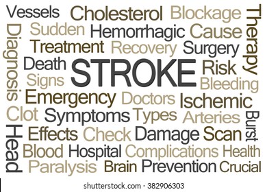 Stroke Word Cloud On White Background Stock Illustration 382906303 ...