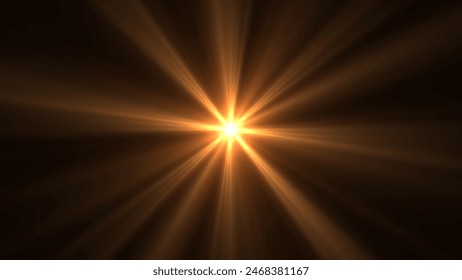 Strong spot light emitting light rays
