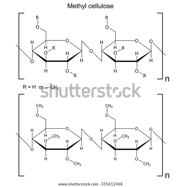 Structural Chemical Formula Methyl Cellulose Polymer Stock Illustration ...