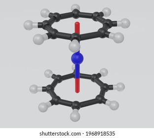 Structure Of Americium The Uranocene With A Uranium Atom Sandwiched Between Two Cyclooctatetraenide Rings 3d Rendering