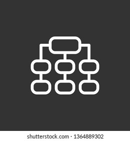 Structure Icon Simple Flat Style Outline Stock Illustration 1364889302 