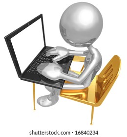 Student Desk Laptop Stock Illustration 16840234 | Shutterstock