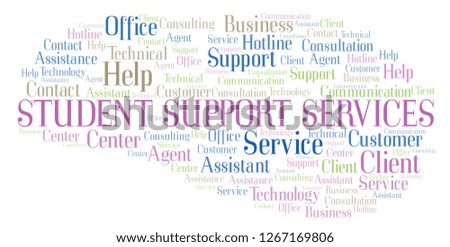 Student Support Services word cloud.