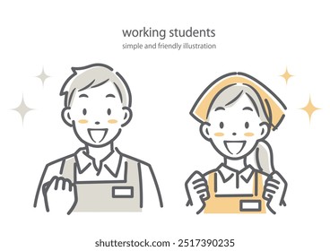 students doing part time job at supermarket - Powered by Shutterstock