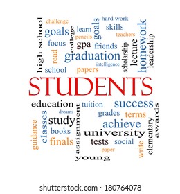 Students Word Cloud Concept Great Terms Stock Illustration 180764078 ...