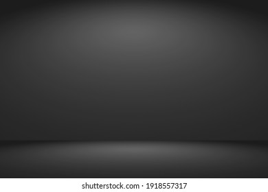 Studio backdrop wallpaper inside room wall light black and empty space.
Abstract dark gray gradient spotlight floor texture background. 