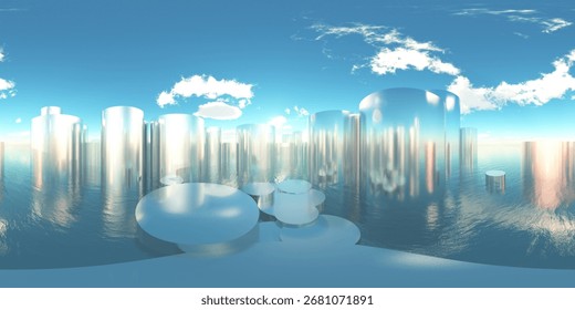Studio light, Studio, HDRI, environment map , Round panorama, spherical panorama, equidistant projection, panorama 360, 3d rendering
