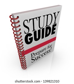 A Study Guide Book Cover For Preparing For Success On An Exam For A Class