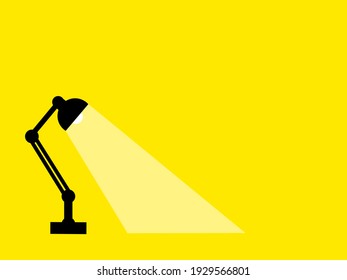 Study Table Lamp Vector Image