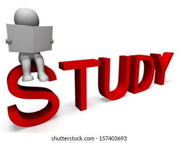 Study Word Showing Education Knowledge Or Learning