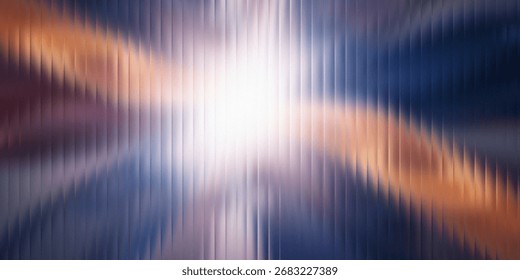 A stunning abstract visual experience featuring a radiant light burst emanating from the center surrounded by a mosaic of colorful geometric pixel blocks.