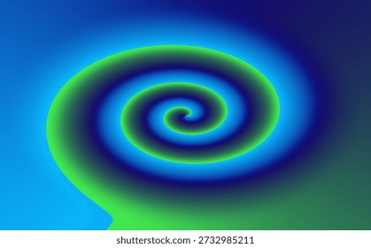 Stunning high-resolution abstract image featuring a dynamic swirling vortex of vibrant neon blue and green light, creating a mesmerizing motion effect on a dark background, ideal for futuristic designs, tech presentations, and creative projects.