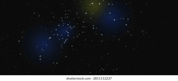 A stunning view of a star cluster shining brightly against the dark expanse of space, featuring cosmic dust and celestial bodies.