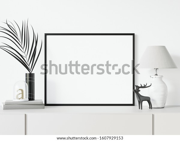 Download Styled Horizontal Black Frame Mockup Empty Stock Illustration 1607929153 PSD Mockup Templates