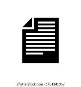 Stylish article or document icon on white background