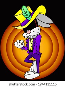 Stylish Bunny Gangster From Casino