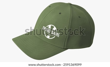Stylish casual cap featuring customizable branding and sleek design for everyday wear.
