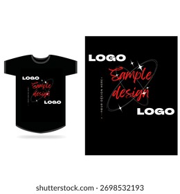 A stylish editable typography template featuring placeholders for logo and text, designed for modern branding, T-shirts, and digital art projects.
This “Sample Design” layout is perfect for you.