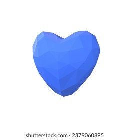 Stylish Heart 3d model render image
