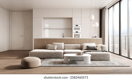 Stylish living room and