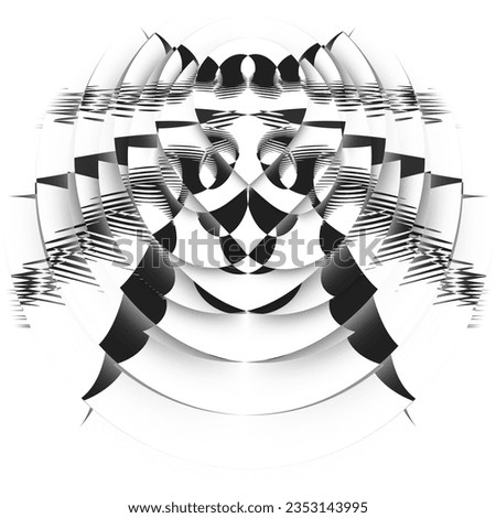 stylize insect shape grey on a white background