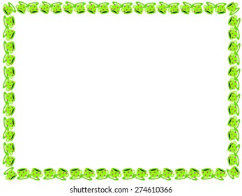 Stylized Border Pattern White Frame Stock Illustration 274610366 ...