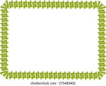 Stylized Border Pattern White Frame Stock Illustration 275483405 