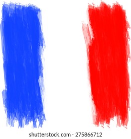 Stylized French Flag Illustrated No Border Stock Illustration 275866712 ...