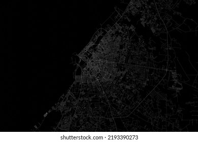 Stylized Map Streets Benghazi Libya Made Stock Illustration 2193390273 ...