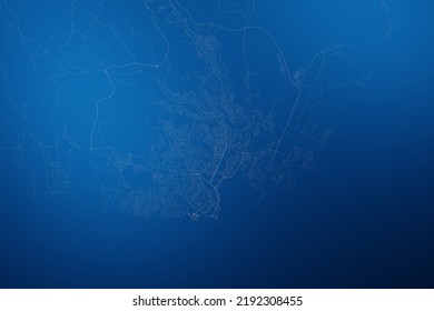 Stylized Map Streets Praia Cape Verde Stock Illustration 2192308455 ...