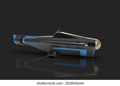 submarine ship ocean 3d render