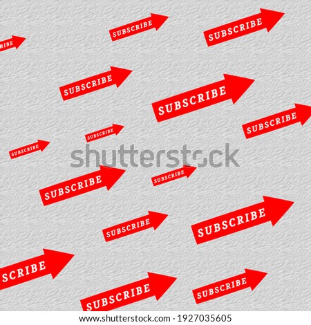 subscribe button symbol icon red color illustrates.
