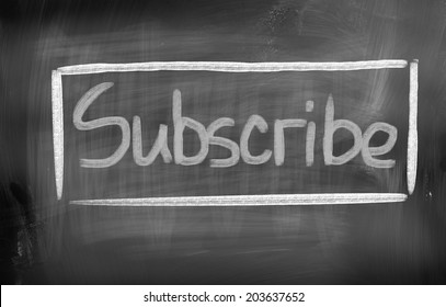 Subscribe Concept