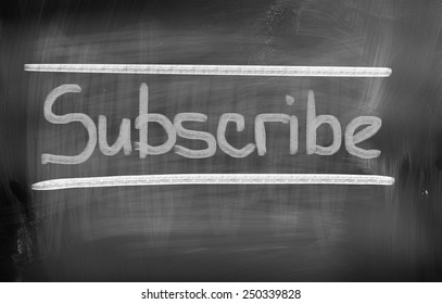 Subscribe Concept