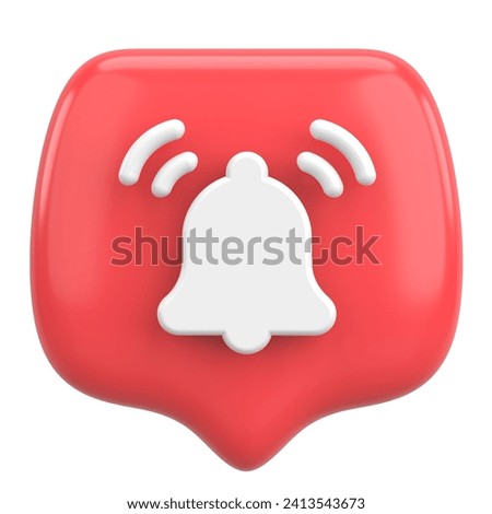 Subscribe icon. Subscribe button. 3D illustration.