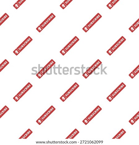 Subscribe simple seamless pattern isolated on white background