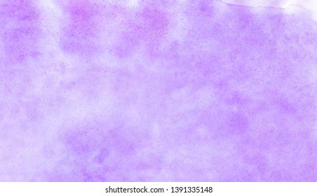 Subtle ink effect violet gradient water color artistic brush painted stain background  Paper textured vintage purple abstract watercolor illustration for retro aquarelle card design