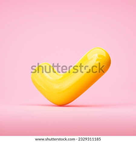 Successful 3D Render Illustrations: Approved, Verified, and Certified icon  Designs on yellow background