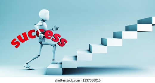 A Successful Business Concept. 3D rendering