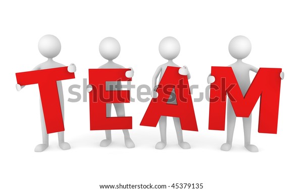 Successful Team 3d People Working Team Stock Illustration 45379135