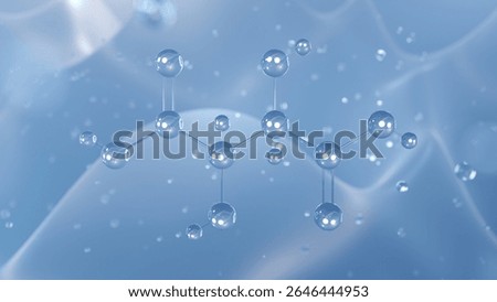succimer molecular structure, 3d model molecule, heavy metal chelator structural chemical formula view from a microscope