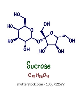 Sucrose Is Common Sugar. It Is A Disaccharide, A Molecule Composed Of Two Monosaccharides: Glucose And Fructose. Sucrose Is Produced Naturally In Plants, From Which Table Sugar Is Refined. Draw