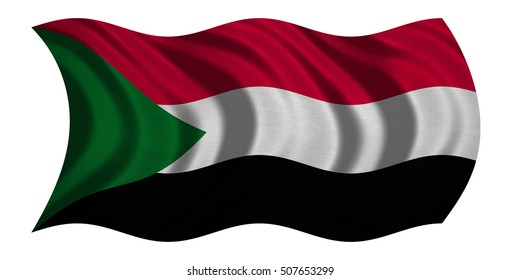 Sudanese National Official Flag African Patriotic Stock Illustration ...