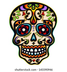 756 Mexican flag sugar skull Images, Stock Photos & Vectors | Shutterstock