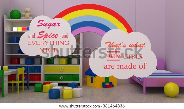 Sugar Spice Everything Nice Thats What Stock Illustration